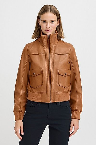 OXMO Lederjacke OXDenny Modische Echtlederjacke im Piloten-Stil günstig online kaufen
