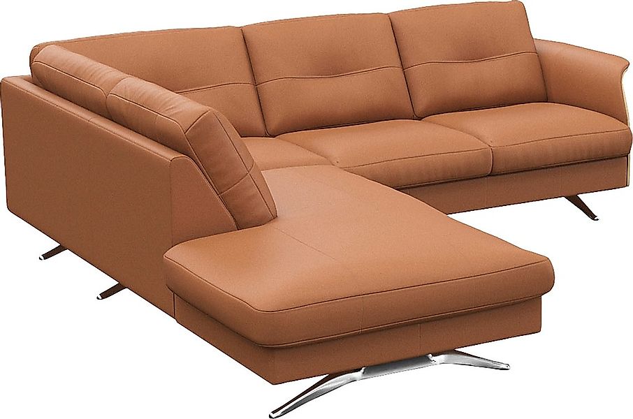 FLEXLUX Ecksofa »Glow, super bequem durch hochwertigem Sitzaufbau mit Feder günstig online kaufen