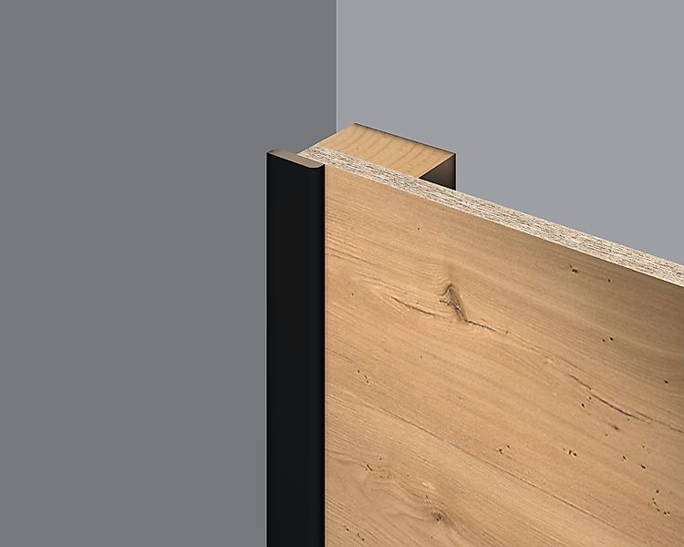 EGGER Abschlussleiste Abdeckleiste Decowall AL537 schwarz, günstig online kaufen