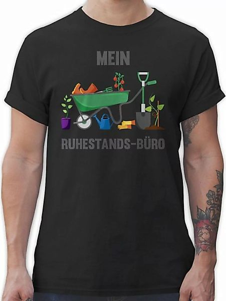 Shirtracer T-Shirt Mein Ruhestands-Büro - Garten Gartenarbeit Gärtnern Hobb günstig online kaufen