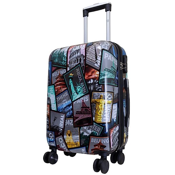 Trendyshop365 Hartschalen-Trolley City, bunter Koffer mit günstig online kaufen