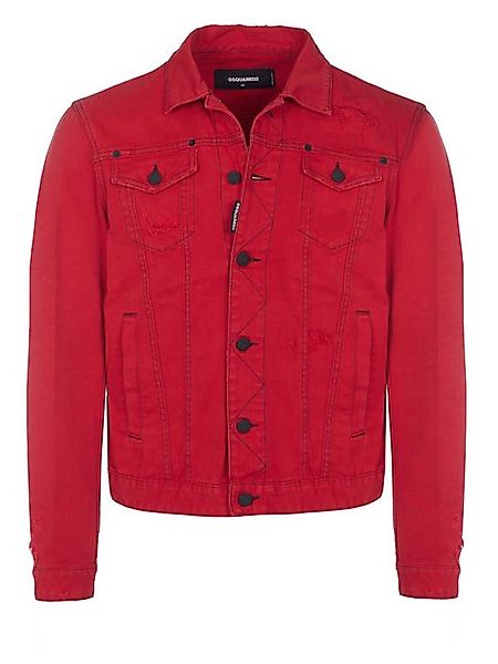 Dsquared2 Jeansjacke Dsquared2 Jacke Dan rot günstig online kaufen