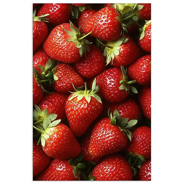 MuchoWow Poster Erdbeere - Obst - günstig online kaufen