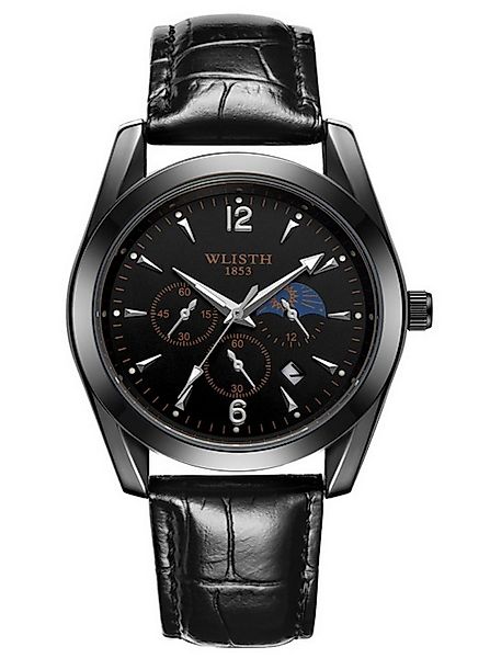 Forrlite Quarzuhr Quarzuhr, Armbanduhr Herrenuhr, Multifunktionsuhr, (Leder günstig online kaufen