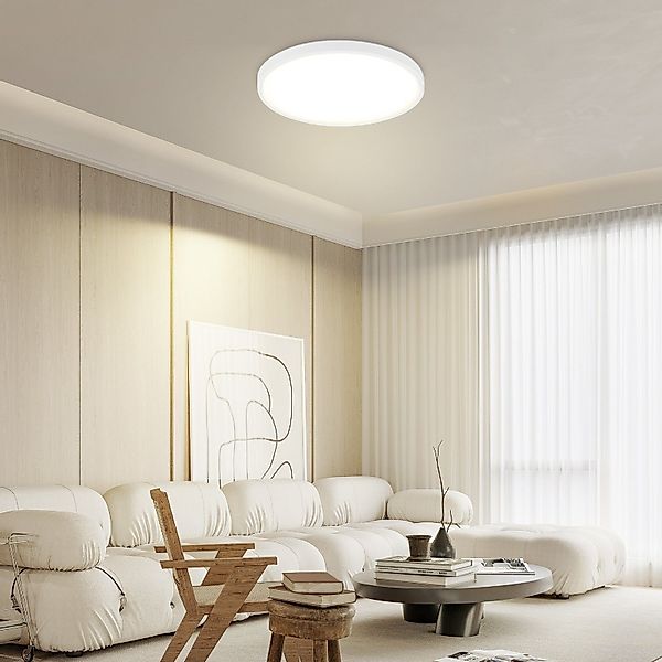 ZMH LED Deckenleuchte Wohnzimmer Modern Schwarz/Weiß günstig online kaufen