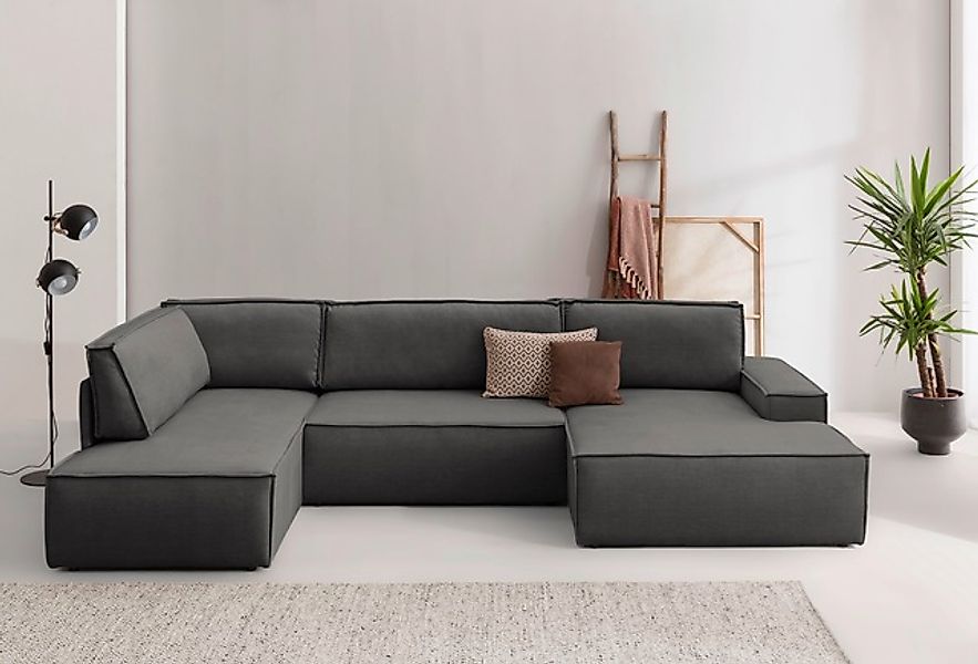 Home affaire Wohnlandschaft »SHERWOOD U-Form, 329 cm - OTTO. Verlässliche Q günstig online kaufen