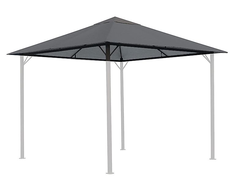 Quick Star Pavillon-Ersatzdach Nizza, 250 g/m², 297 x 297 cm (Grau, 3 x 3 m günstig online kaufen
