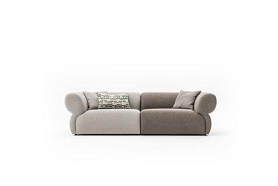 Xlmoebel Sofa Luxuriöses 3-Sitzer-Sofa in Grau für das Wohnzimmer, Polsters günstig online kaufen