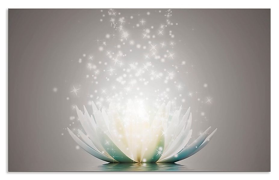 Artland Küchenrückwand "Magie der Lotus-Blume", (1 tlg.), Alu Spritzschutz günstig online kaufen