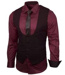 Baxboy Langarmhemd Baxboy Hemd/Weste/Krawatte Set Business günstig online kaufen