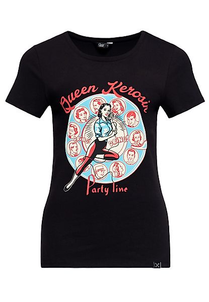 QueenKerosin T-Shirt Party Line (1-tlg) mit günstig online kaufen