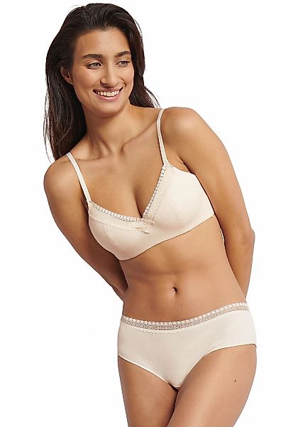 sloggi "GO Ribbed" weiche Rippware, Spitzenbesatz, mittlerer Halt günstig online kaufen