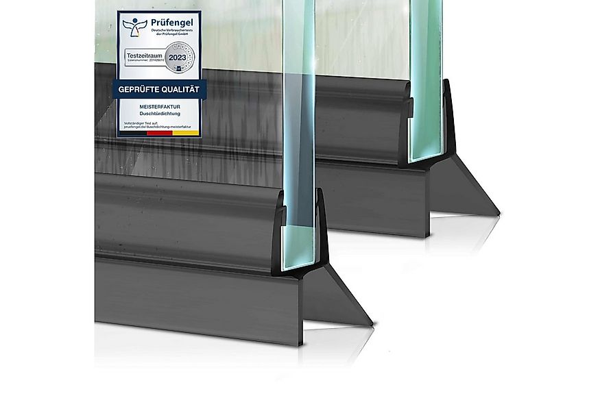 Meisterfaktur Duschdichtung 2x - Verlängerter Wasserabweiser - Ideale Dicht günstig online kaufen