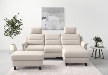 sit&more Ecksofa "Farö L-Form" inklusive Federkern, wahlweise mit Bettfunkt günstig online kaufen