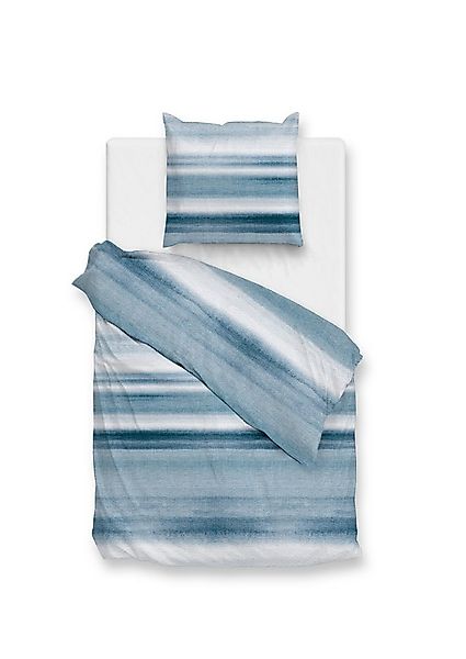 ZO HOME Bettwäsche Maritim, Renforcé, 2 teilig, Streifen, blau, weiß günstig online kaufen