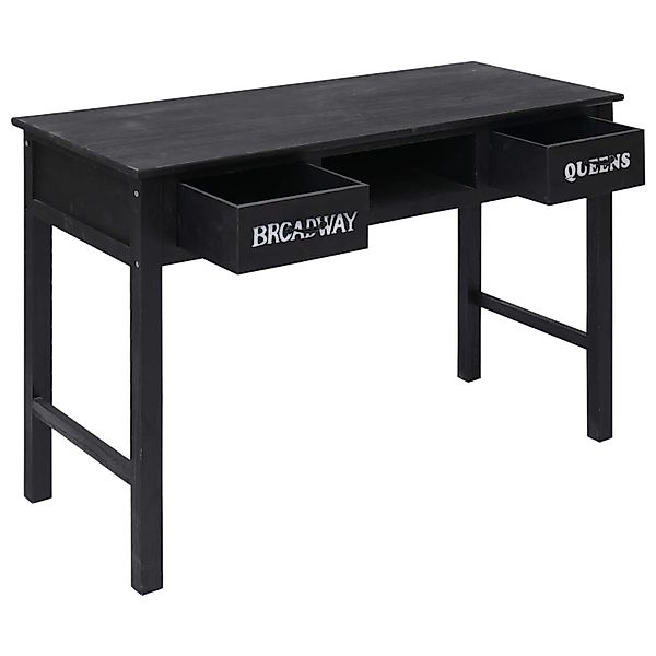 vidaXL Konsolentisch Schwarz 110 x 45 x 76 cm Holz günstig online kaufen