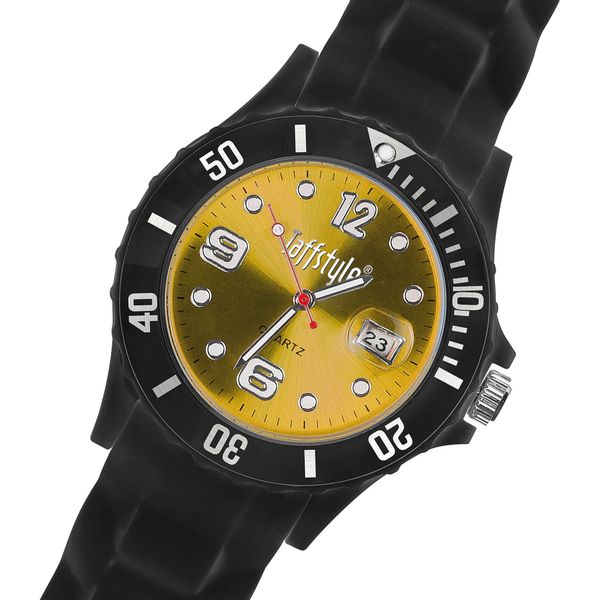 Taffstyle Quarzuhr Silikon Armbanduhr schwarz mit günstig online kaufen