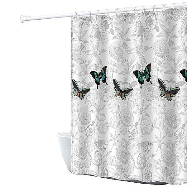 Coonoor Duschvorhang Schmetterling Duschvorhang, Polyester-Material, waschb günstig online kaufen