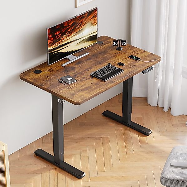 Furnicopia Schreibtisch Höhenverstellbarer mit USB-Ladefunktion und günstig online kaufen