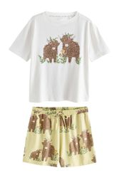 Next Pyjama Kurzarm-Schlafanzug, Hochlandrind Hamish (2 günstig online kaufen