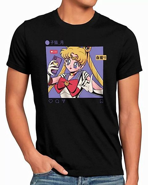 style3 T-Shirt Selfie Bunny sailor moon anime manga cosplay crystal günstig online kaufen