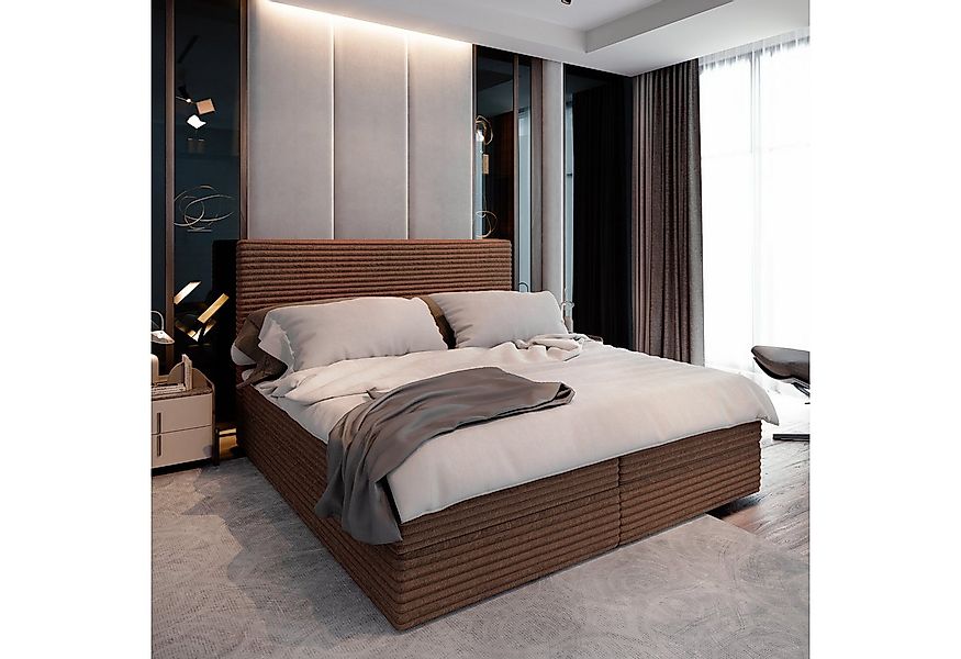 Masseno Boxbett PISA 160x200 cm mit Bonell Matratze und Topper günstig online kaufen