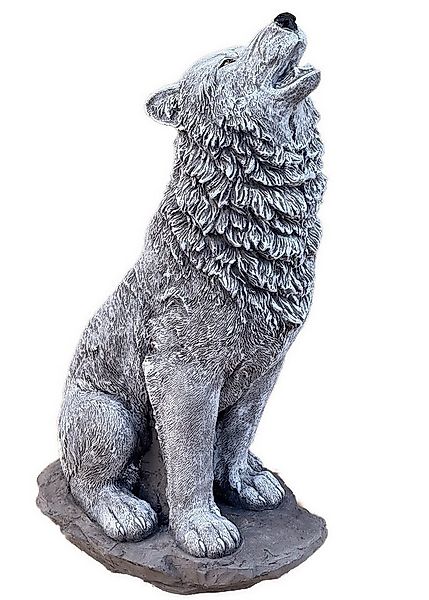 Stone and Style Gartenfigur Steinfigur Wolf gross, frostfest, H.41 cm, 8,2 günstig online kaufen