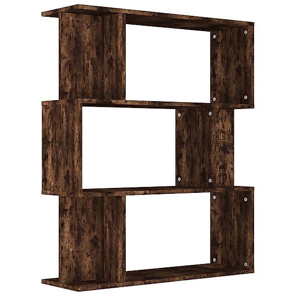 vidaXL Bücherregal Bücherregal/Raumteiler Räuchereiche 80x24x96 cm günstig online kaufen