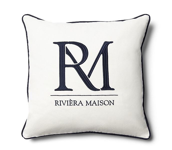 Rivièra Maison Kissenbezug RM Monogram Pillow Cover, Kissenbezug günstig online kaufen