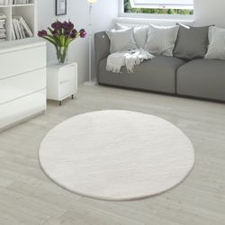 Paco Home Fellteppich "Rabbit 780" rund 26 mm Höhe Kunstfell, Kaninchenfell günstig online kaufen