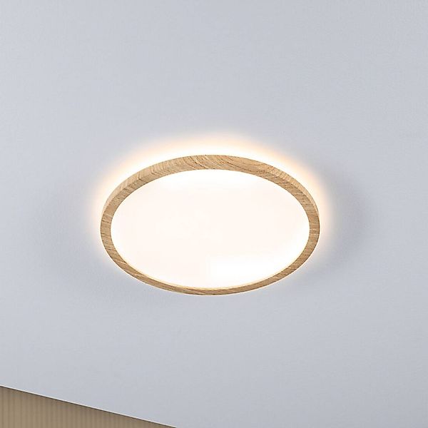 Paulmann LED-Deckenlampe Atria Shine Ø29cm eiche IP44 3.000K günstig online kaufen