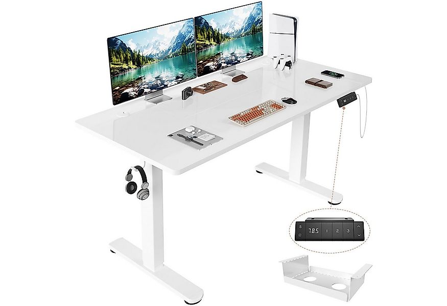 HOMALL Schreibtisch Höhenverstellbarer Schreibtisch mit 3 Höhen-Speicherfun günstig online kaufen