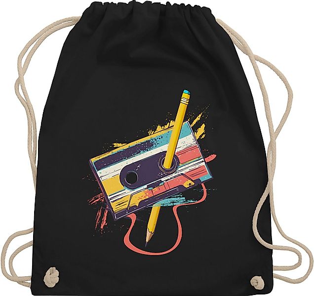 Shirtracer Turnbeutel Retro Kassette I Retro Geschenke 80er Jahre Geschenk günstig online kaufen