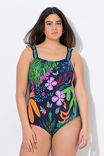 Ulla Popken Badeanzug Badeanzug Blüten 4er-Träger günstig online kaufen