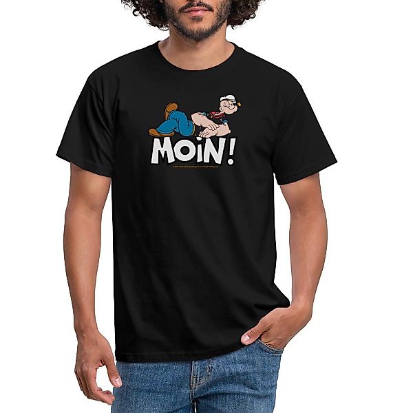 Spreadshirt T-Shirt Popeye Faulenzen Mit Schrift günstig online kaufen