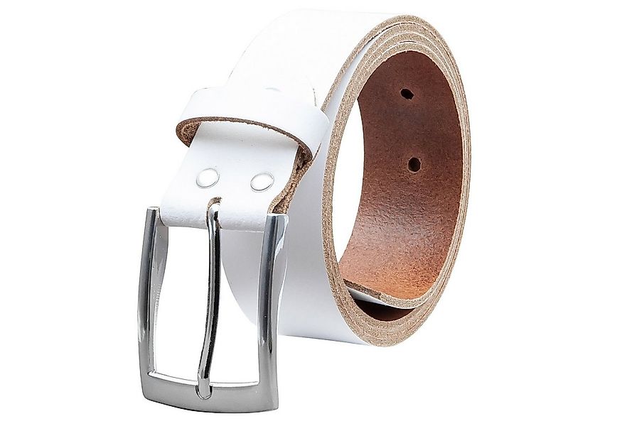 COLOGNEBELT Ledergürtel OM421-SL-Weiss MADE IN GERMANY, Weiss Kürzbar, 100 günstig online kaufen