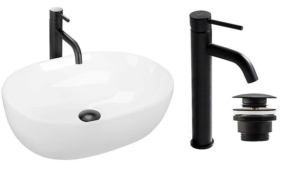 GTM Design Aufsatzwaschbecken Matt Modern Waschbecken günstig online kaufen