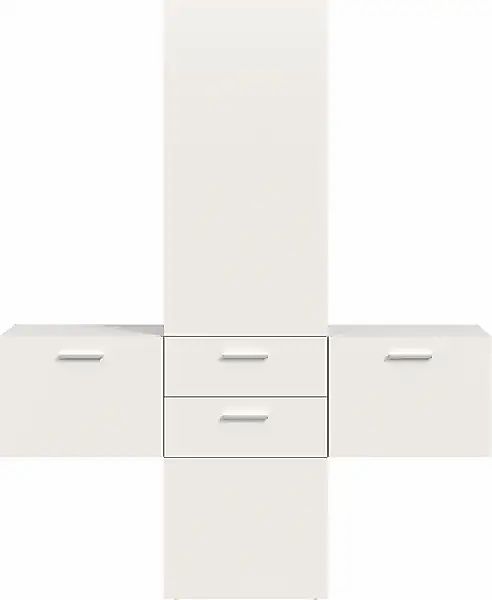 INOSIGN Garderoben-Set Set, 3 Stk. tlg. Lumo, Garderobenset Breite 156 cm, günstig online kaufen