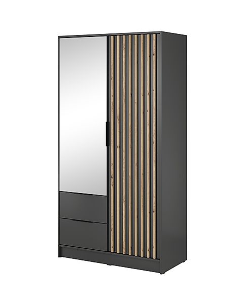 Compleo Kleiderschrank LISA Drehtürenschrank mit Lamellen, günstig online kaufen