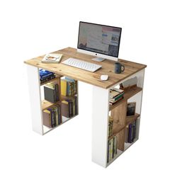 moebel-direkt-online Regal-Schreibtisch Heike I (Mit Regaleinteilung günstig online kaufen