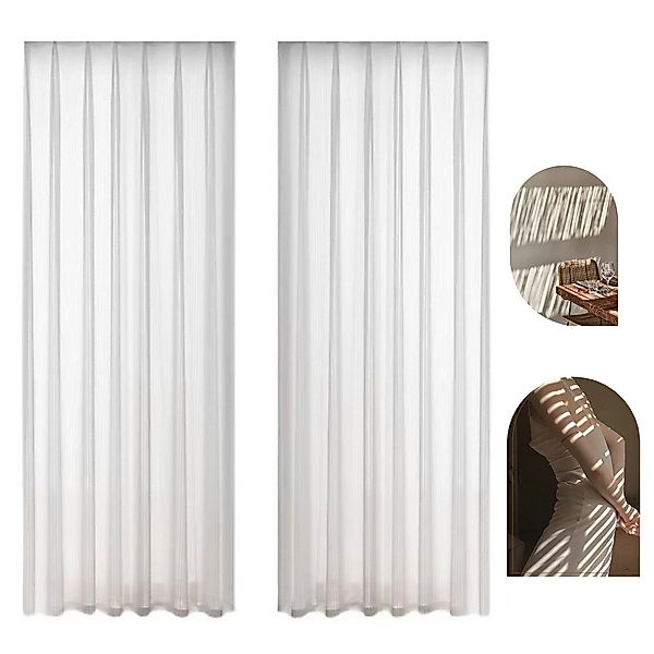 OKWISH Vorhang 2er Voile Vorhänge luftiger günstig online kaufen