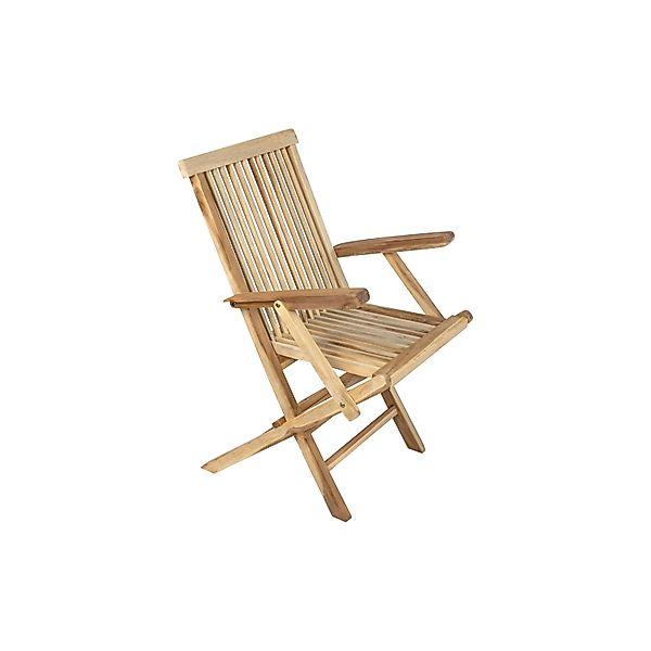 SAM Teakholz Gartenstuhl Klappstuhl mit Armlehnen MALLORCA günstig online kaufen