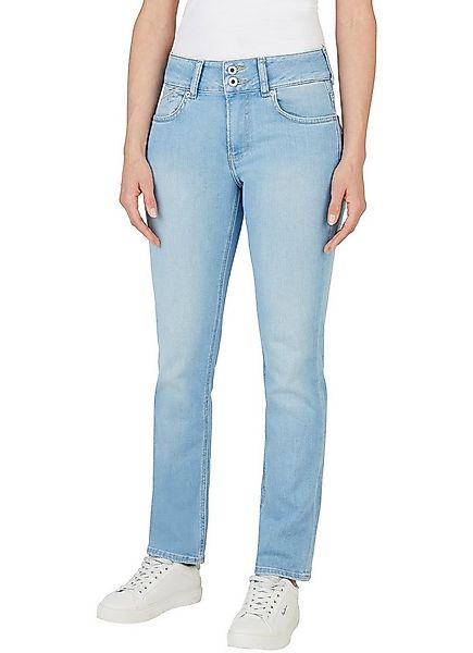 Pepe Jeans Slim-fit-Jeans SLIM JEANS MW mit extrabreitem Bund mit Doppelkno günstig online kaufen
