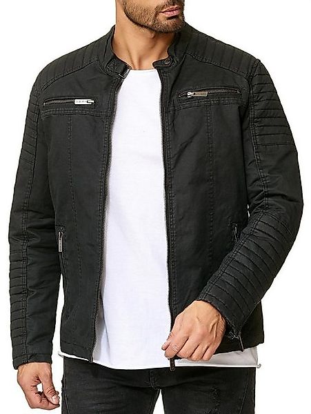 RedBridge Bikerjacke robuste Bickerjacke mit Reißverschluss und kurzem Steh günstig online kaufen