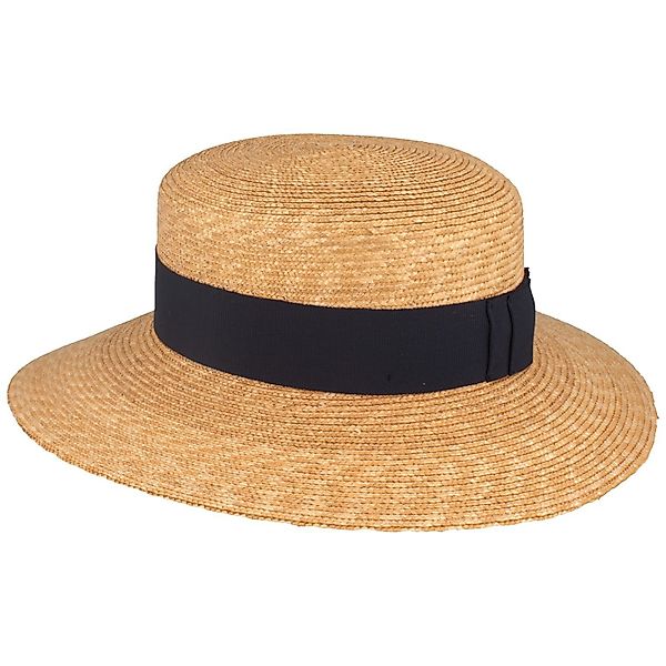 Breiter Trachtenhut Bortenstroh Matelot mit Ripsband-Garnitur günstig online kaufen