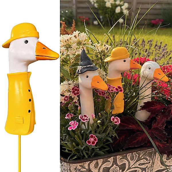 Online-Fuchs Gartenstecker BLUMENSTECKER Gartenfiguren Gänsehals, Gans günstig online kaufen