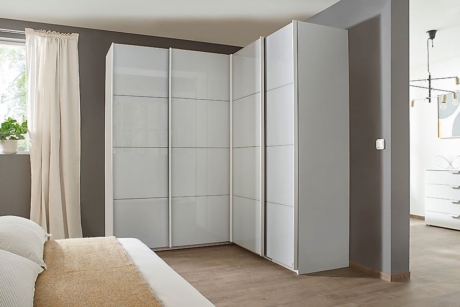 rauch Schwebetürenschrank "Quadra" Eckschrank inkl. Türendämpfer und Schubl günstig online kaufen