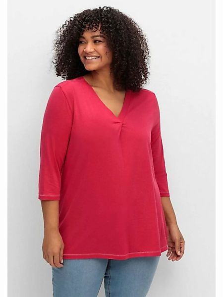 Sheego 3/4-Arm-Shirt Große Größen in leichter A-Linie günstig online kaufen