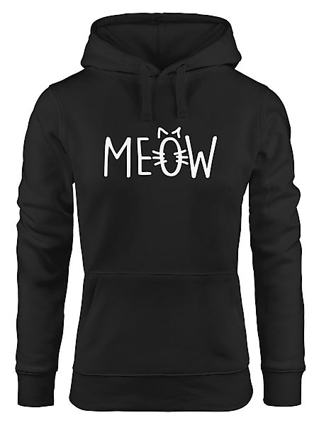 MoonWorks Hoodie Hoodie Damen Katze Meow günstig online kaufen