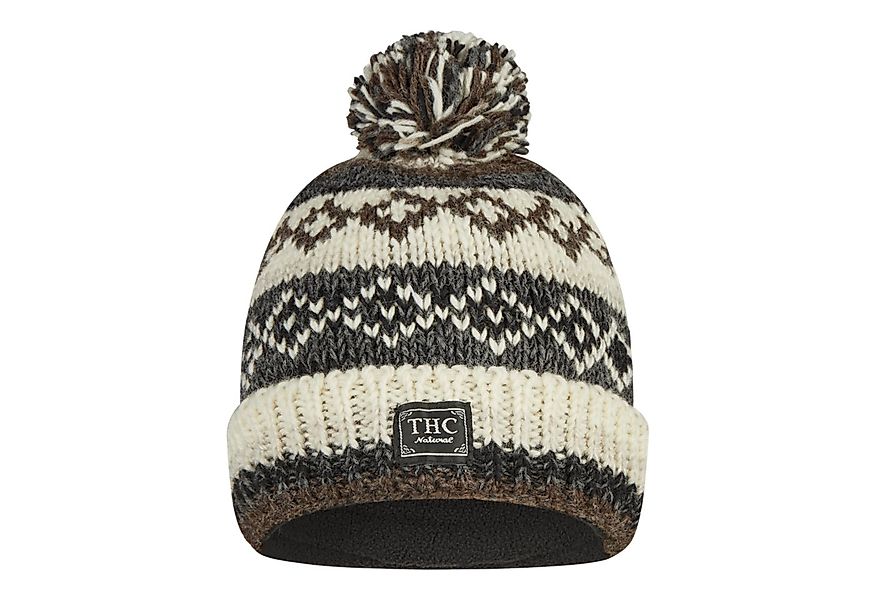 THC Natural Line Bommelmütze THC Schafwoll Pudelmütze 888 (1 Stück, 1-St., günstig online kaufen